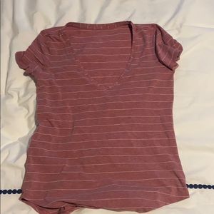 striped v neck lululemon top